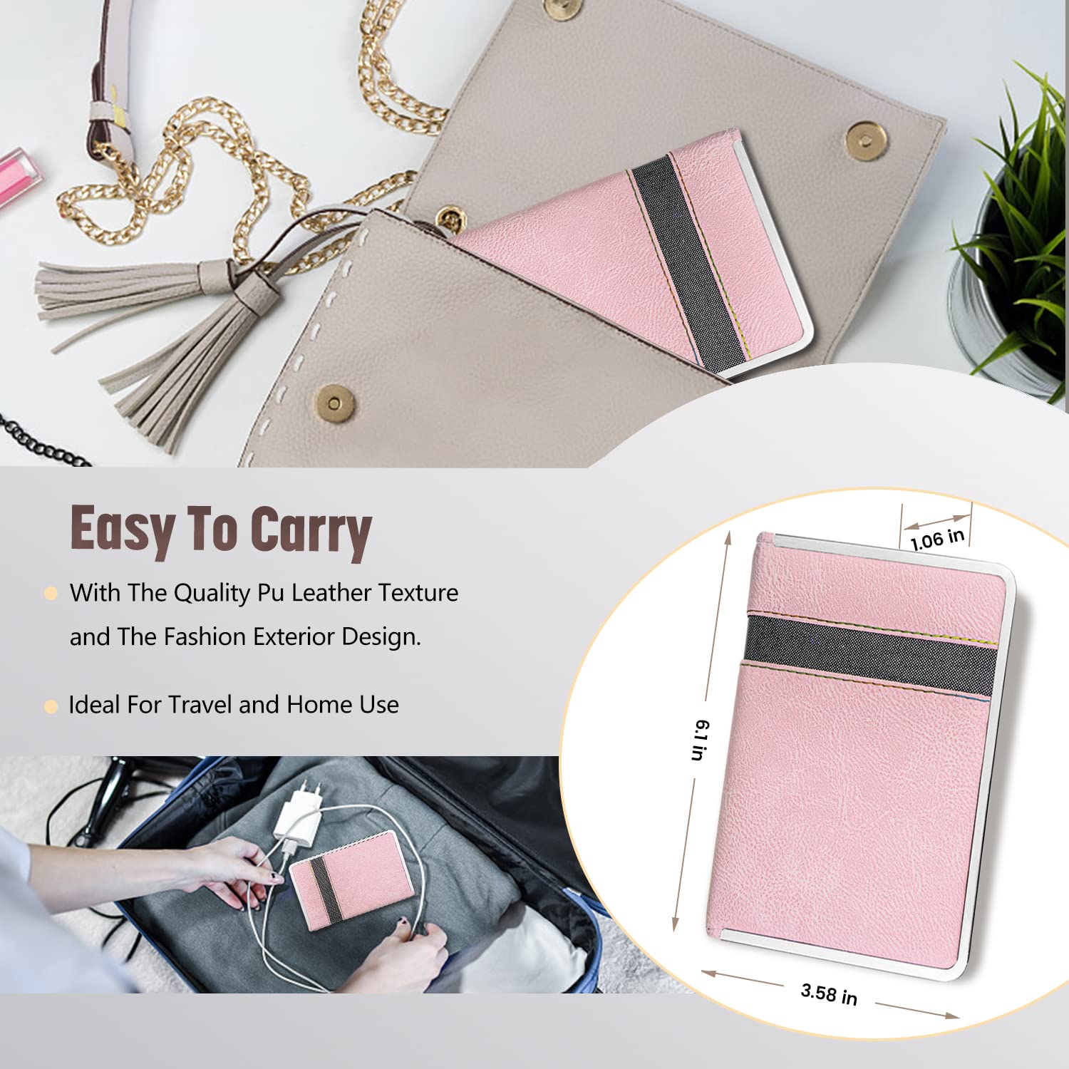 26 in 1 Manicure Set - Professional Manicure Kit Pedicure Kit, Stainless Steel Nail Clippers Set Nail Care Kit with Travel Case Pink - Image 6